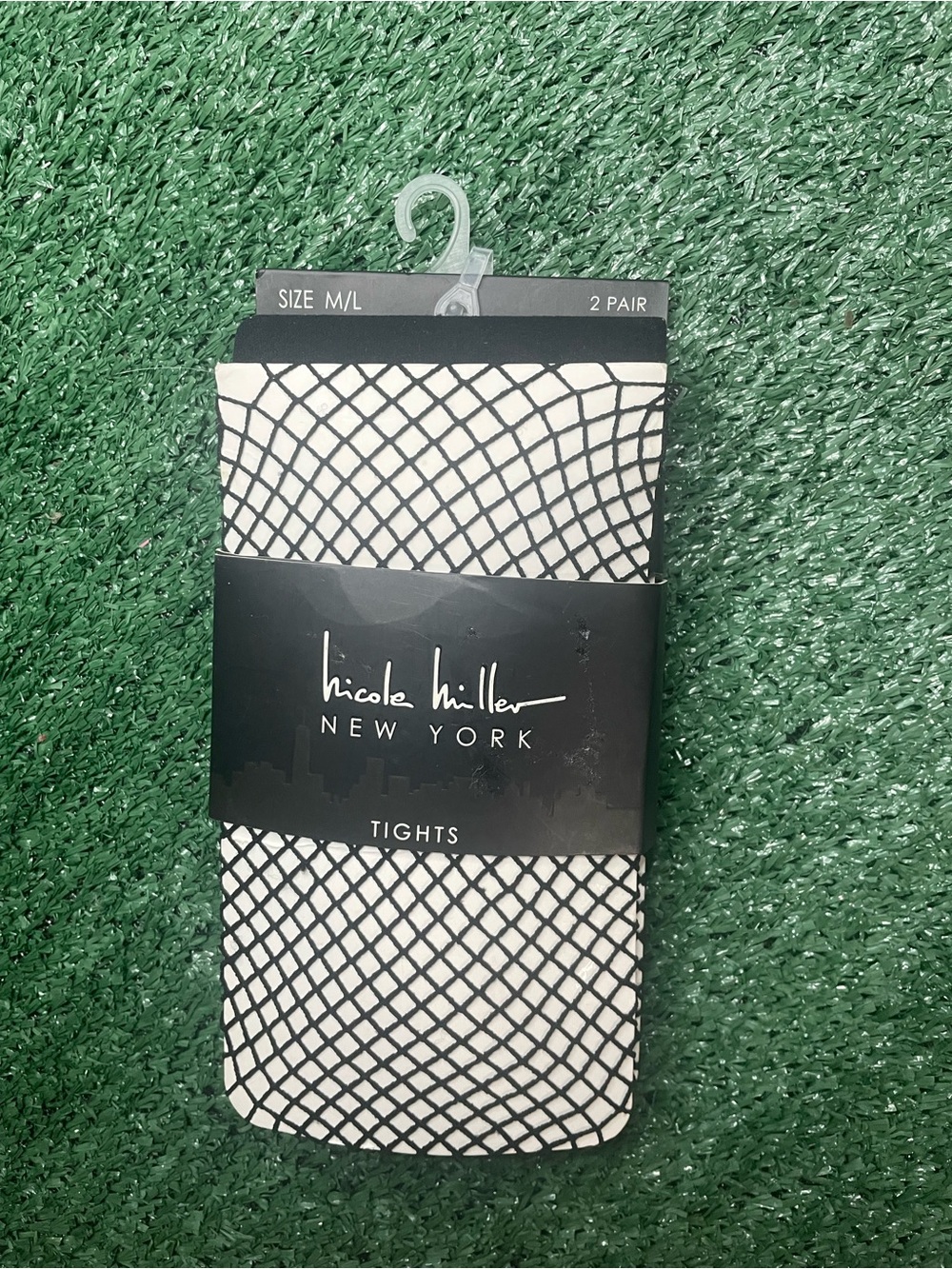 Nicole Miller Black Fishnet Tights